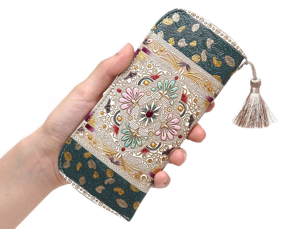 Golden Tapestry Eyeglasses Case