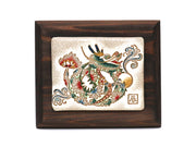 Chinese Zodiac: Flower Dragon Decorative Plaque (Small)