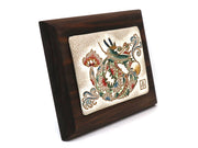 Chinese Zodiac: Flower Dragon Decorative Plaque (Small)