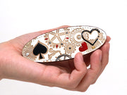 Gears Of Time (Red-Black) Hair Clip