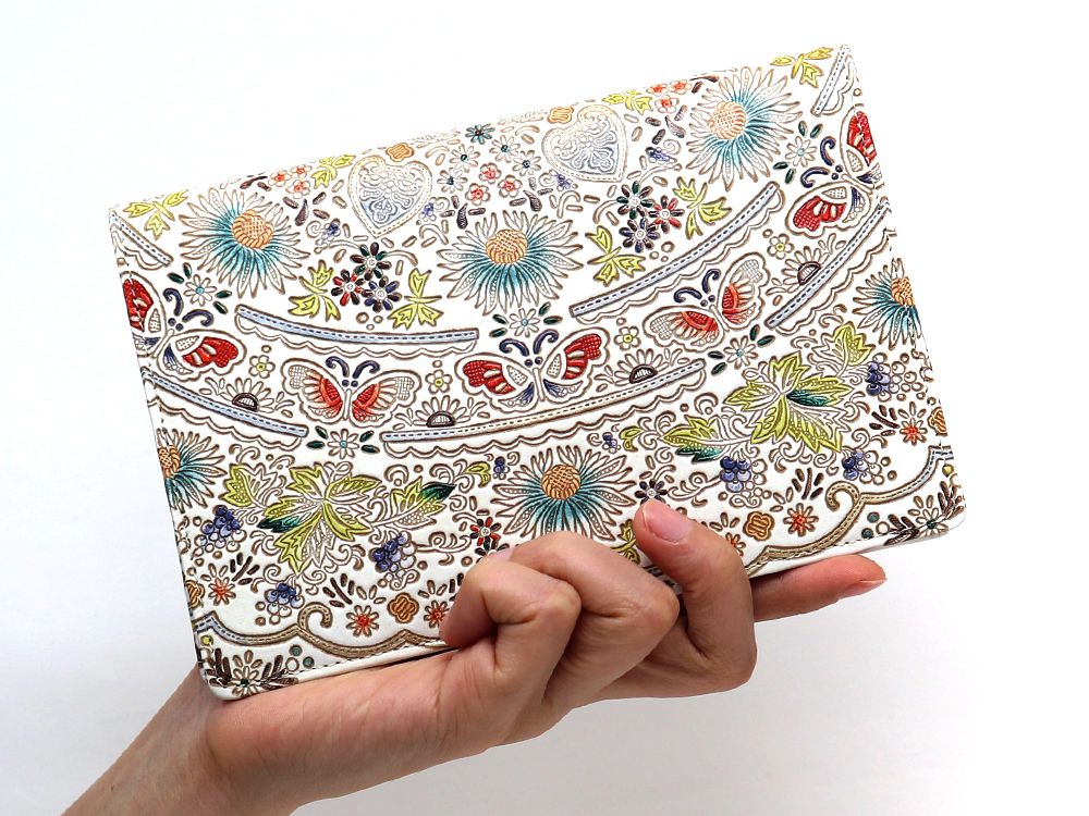 Mo Li Hua - Jasmine Flower (Blue) Passport Case