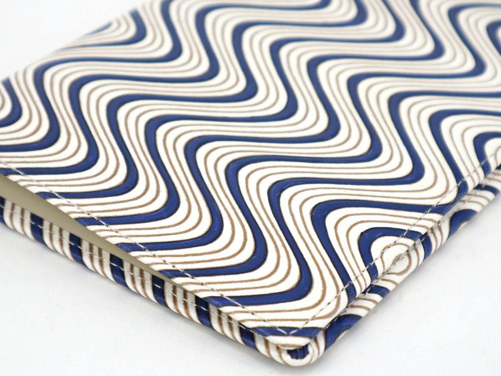 YOKONAMI Waves (Navy) Passport Case