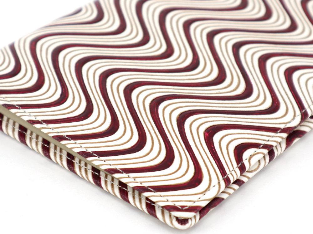 YOKONAMI Waves (Wine) Passport Case