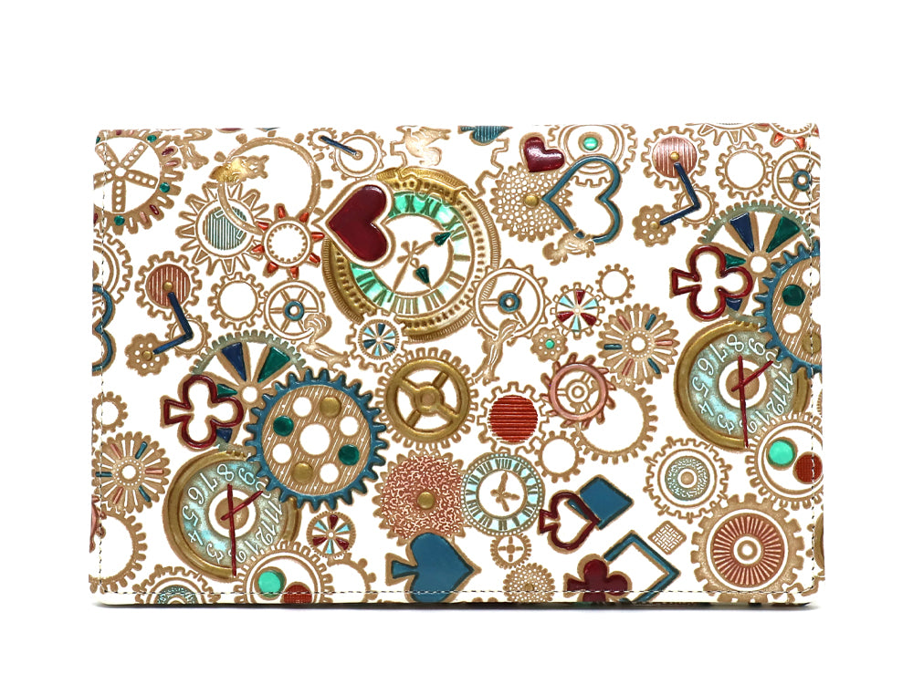 Gears Of Time (Blue-Green) Passport Case