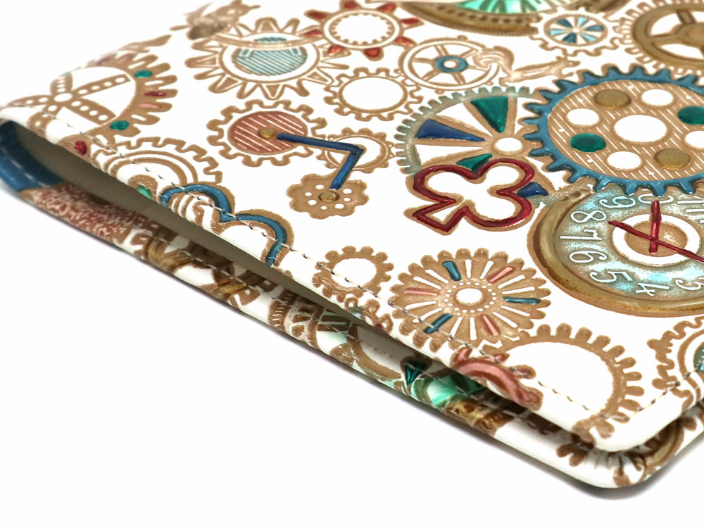 Gears Of Time (Blue-Green) Passport Case