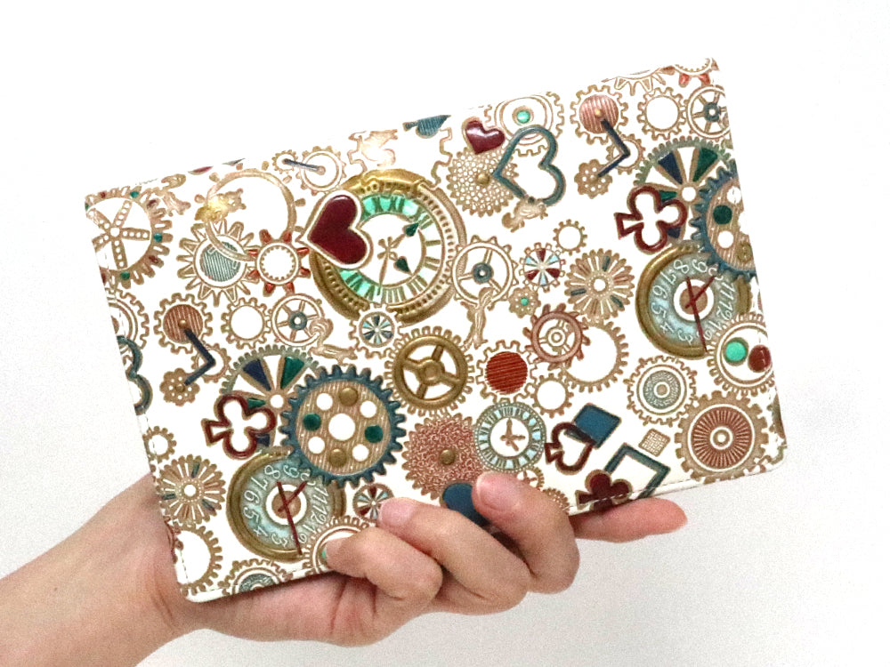 Gears Of Time (Blue-Green) Passport Case