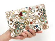 Gears Of Time (Blue-Green) Passport Case