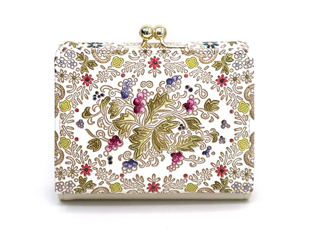 Mo Li Hua - Jasmine Flower (Pink) Small GAMAGUCHI Trifold Wallet