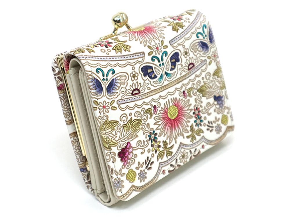 Mo Li Hua - Jasmine Flower (Pink) Small GAMAGUCHI Trifold Wallet