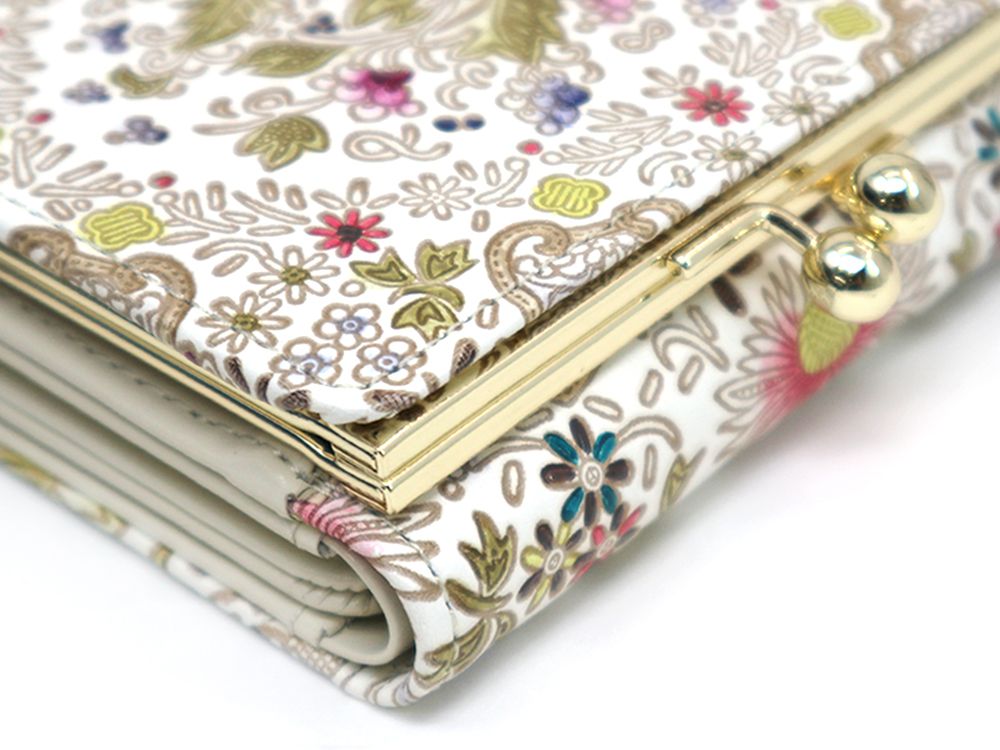 Mo Li Hua - Jasmine Flower (Pink) Small GAMAGUCHI Trifold Wallet