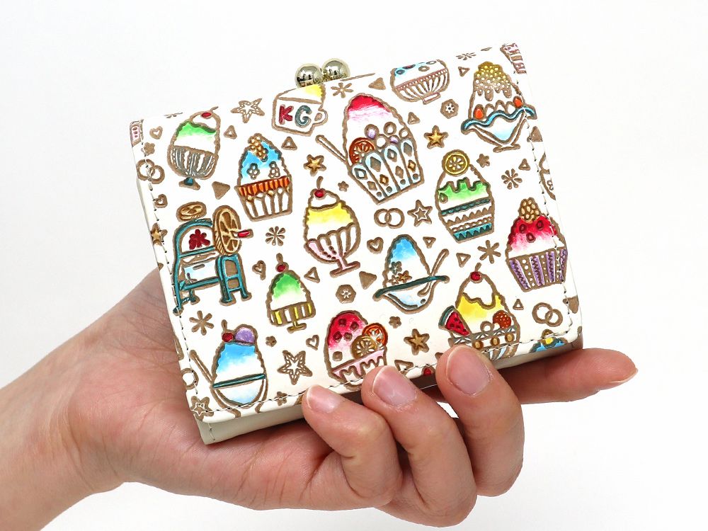 Shaved Ice Small GAMAGUCHI Trifold Wallet