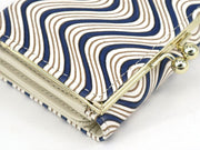 YOKONAMI Waves (Navy) Small GAMAGUCHI Trifold Wallet