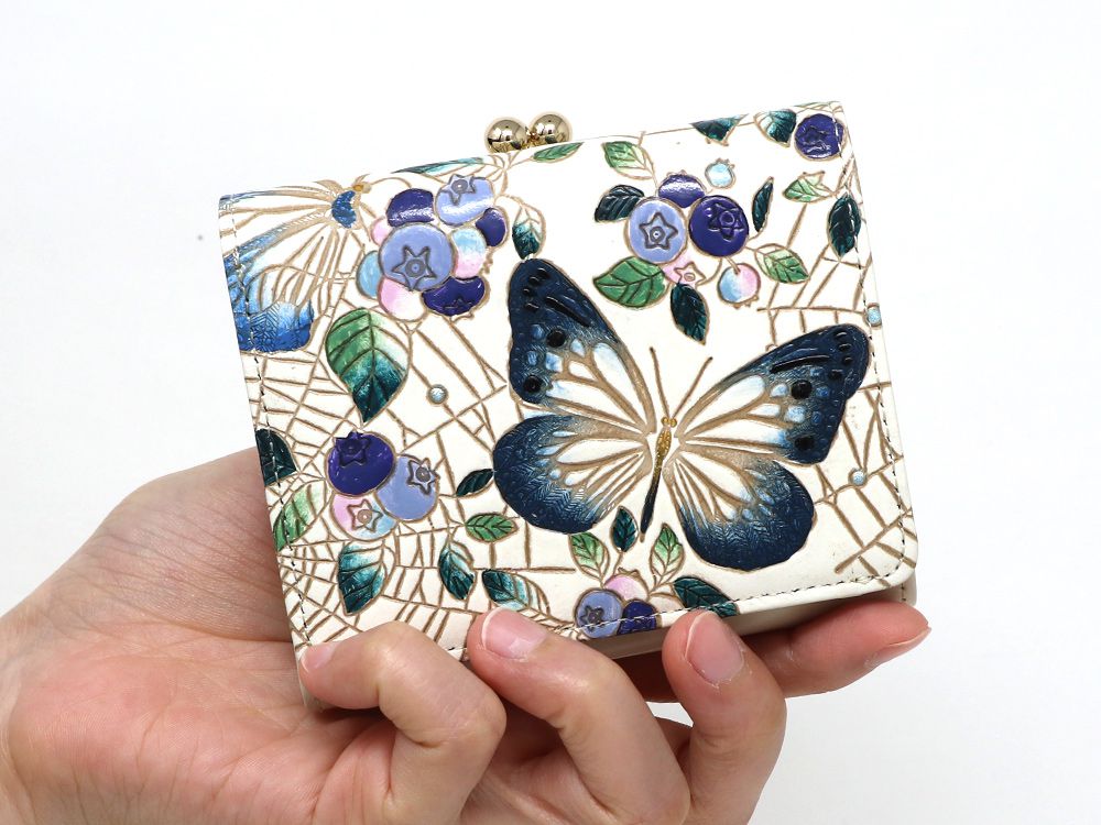 Blueberry (Navy) Small GAMAGUCHI Trifold Wallet