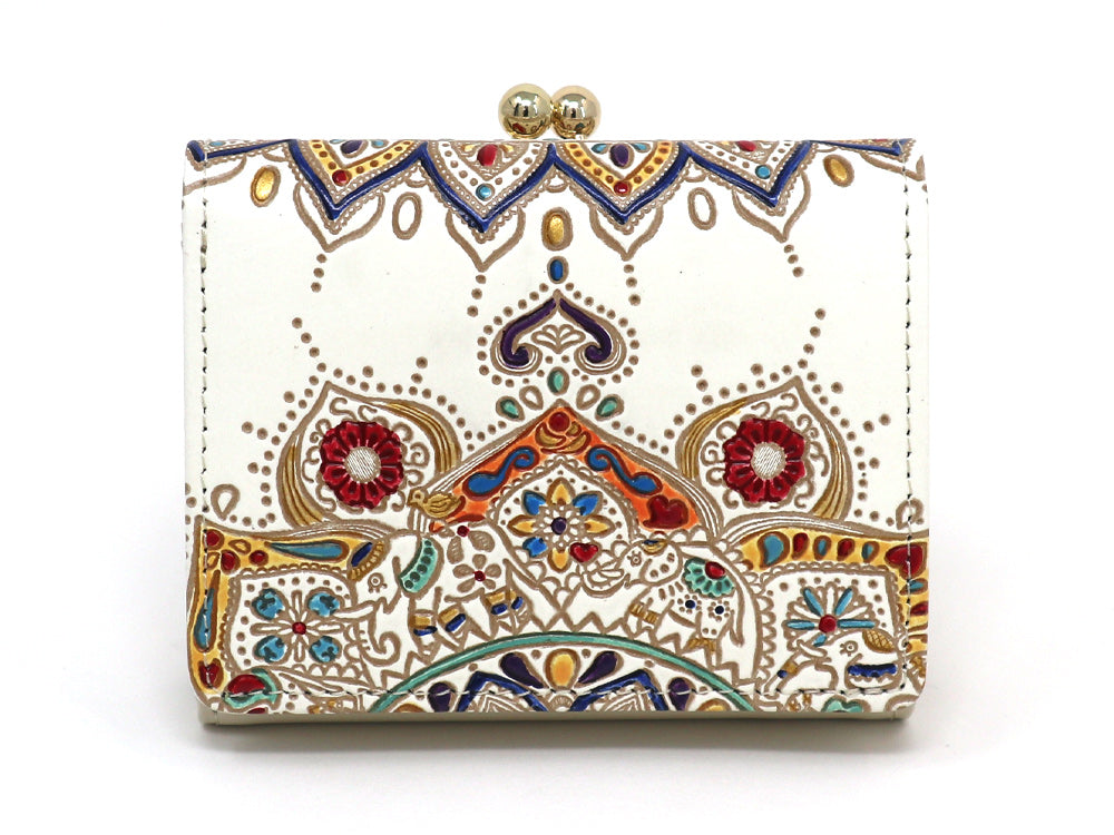 Elephant Carnival Small GAMAGUCHI Trifold Wallet