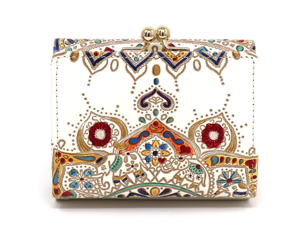 Elephant Carnival Small GAMAGUCHI Trifold Wallet