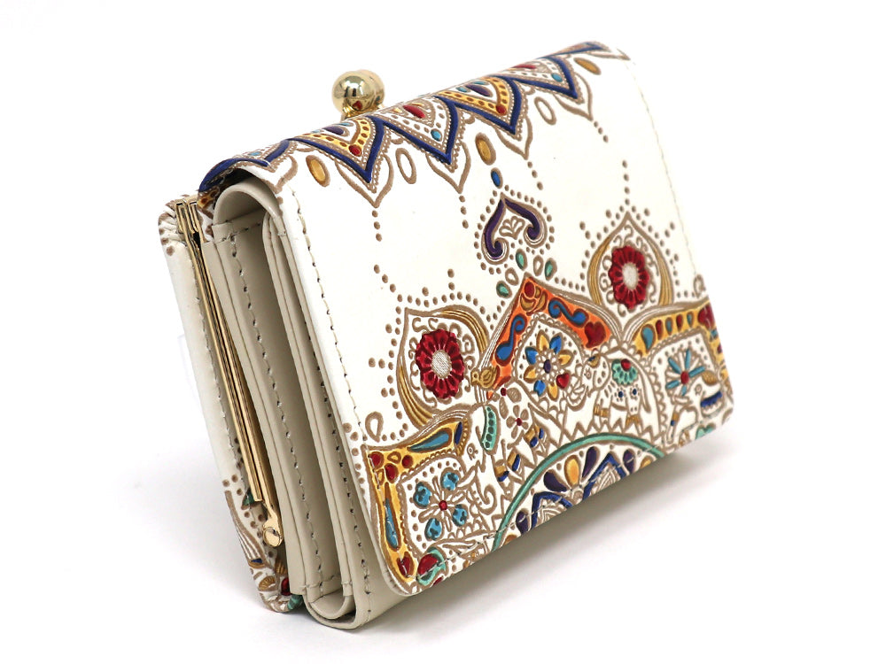 Elephant Carnival Small GAMAGUCHI Trifold Wallet