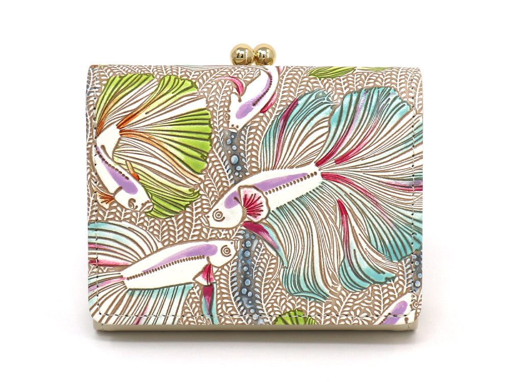 Betta (Green) Small GAMAGUCHI Trifold Wallet