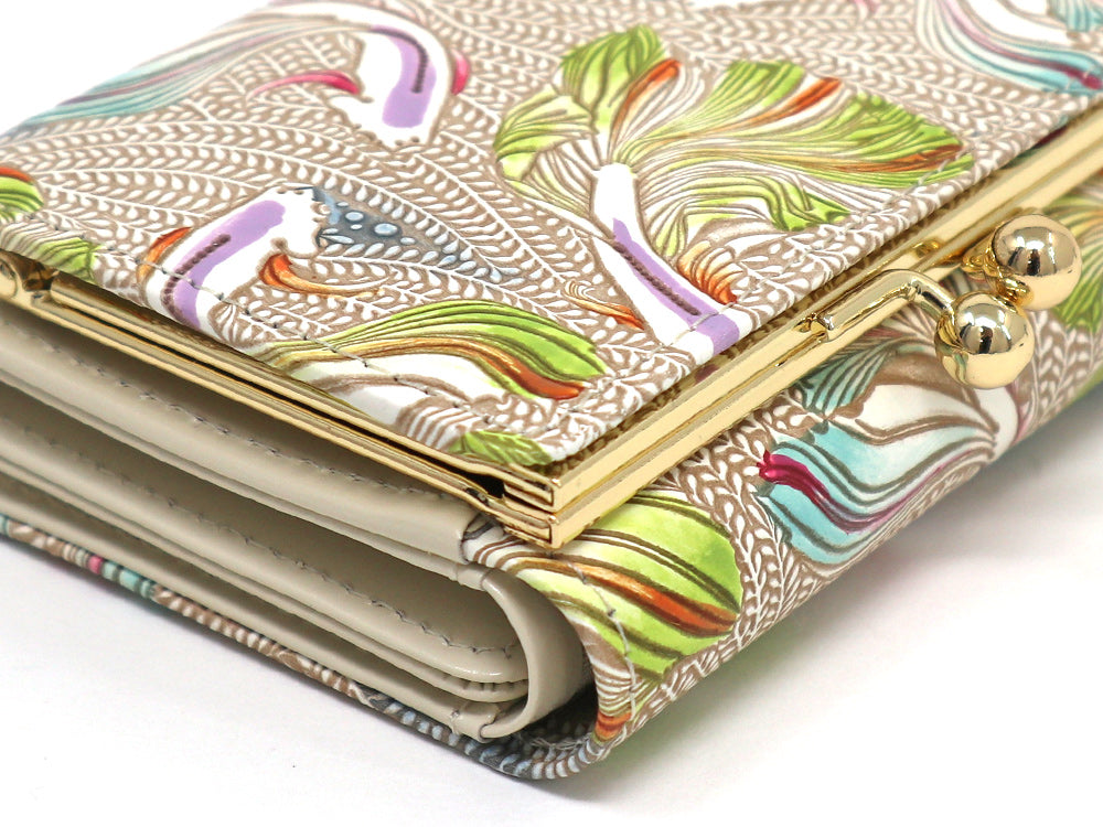 Betta (Green) Small GAMAGUCHI Trifold Wallet