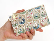 Flowers and Cats (Indigo) Thin Card Case