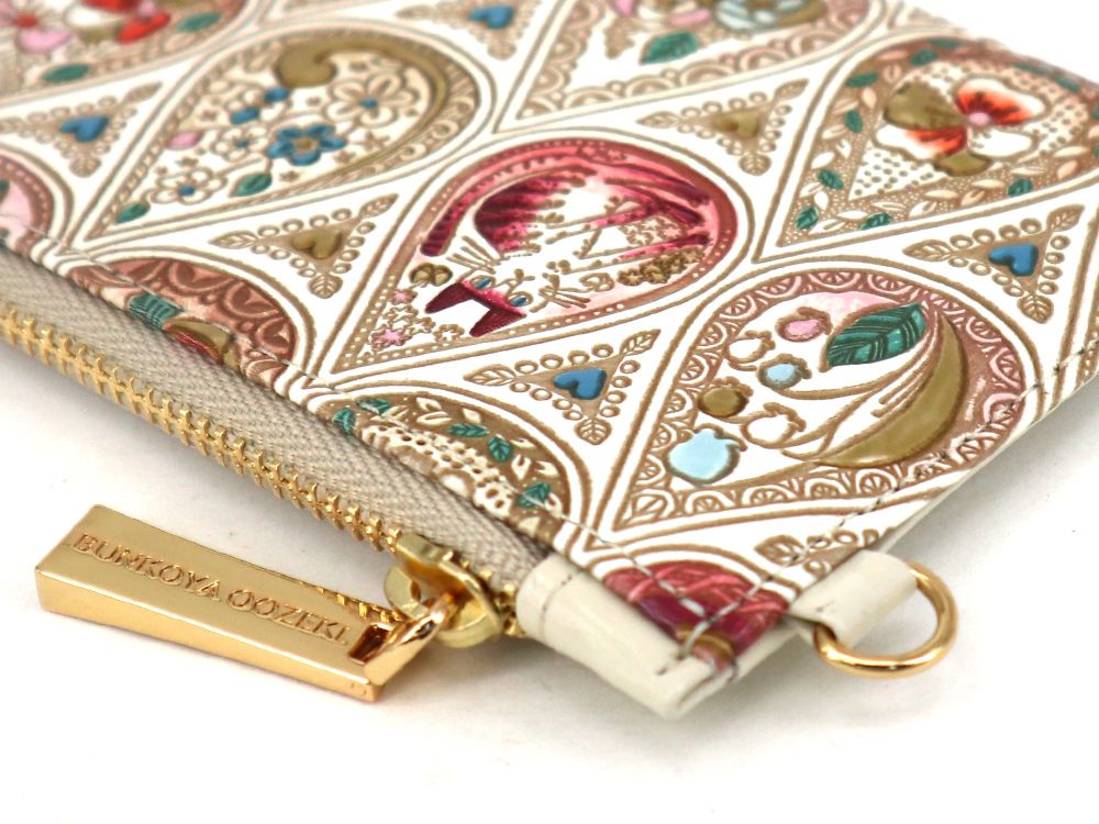 Flowers and Cats (Rose) Thin Card Case