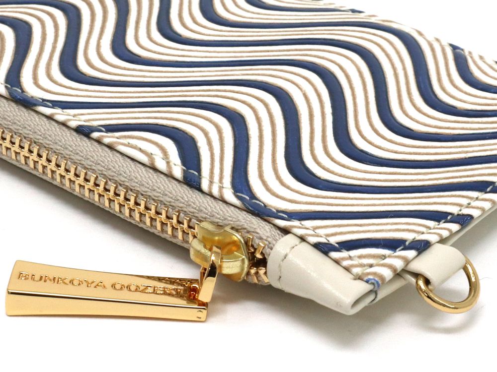 YOKONAMI Waves (Navy) Thin Card Case
