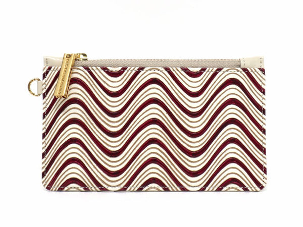 YOKONAMI Waves (Wine) Thin Card Case