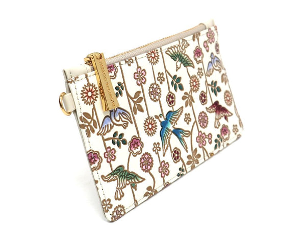 Birds and Cherry Blossoms Thin Card Case