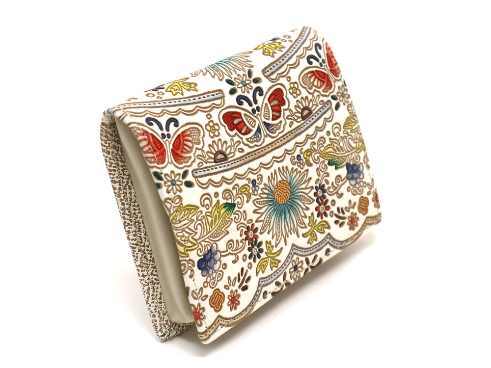 Mo Li Hua - Jasmine Flower (Blue) Square Coin Purse