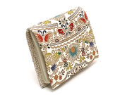 Mo Li Hua - Jasmine Flower (Blue) Square Coin Purse