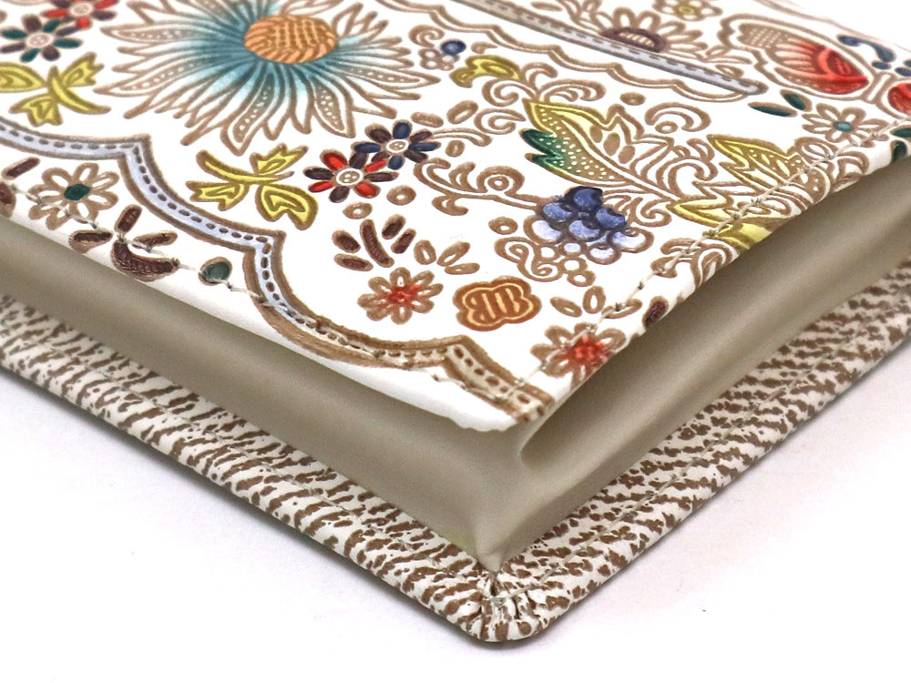 Mo Li Hua - Jasmine Flower (Blue) Square Coin Purse