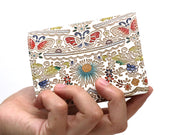 Mo Li Hua - Jasmine Flower (Blue) Square Coin Purse