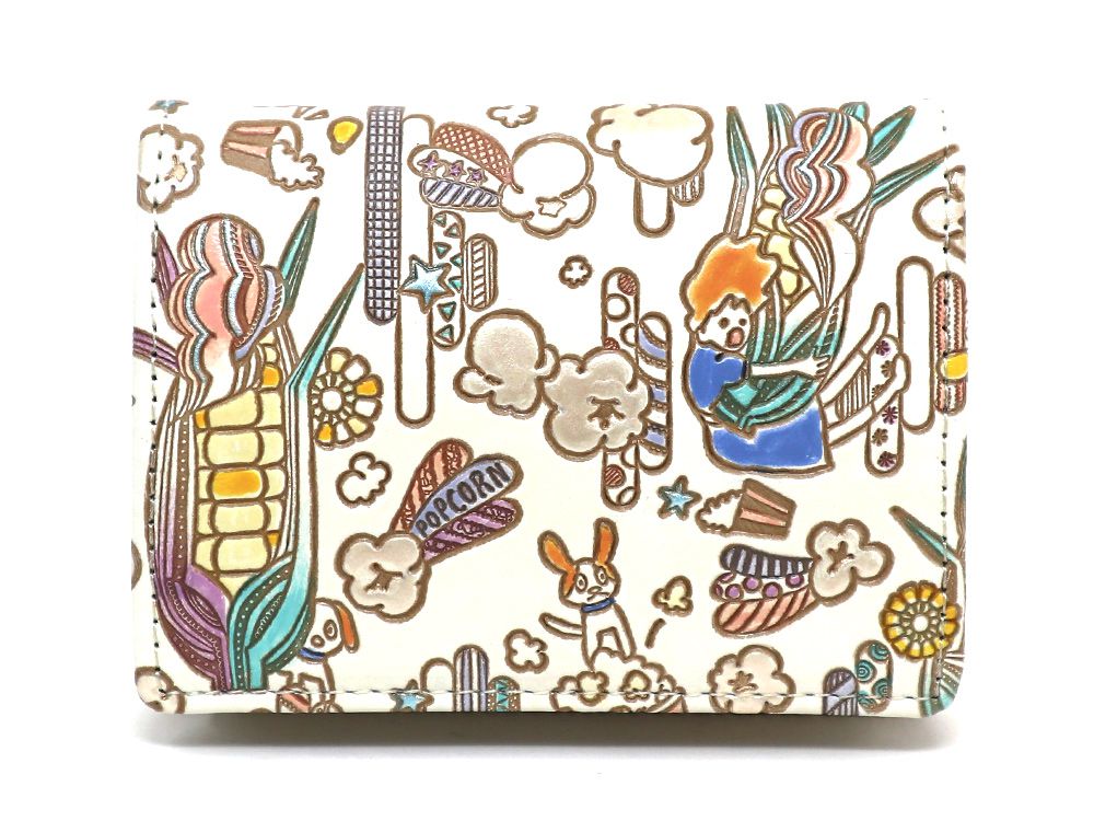 Popcorn Girl (Pastel colors) Square Coin Purse