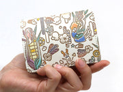 Popcorn Girl (Pastel colors) Square Coin Purse