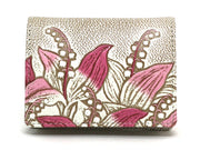 SUZURAN - Lily of the Valley (Pink) Square Coin Purse