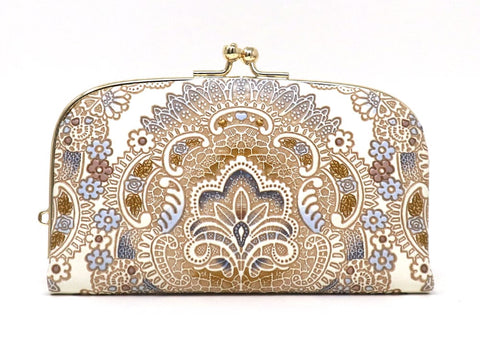 Antique Lace (Blue) GAMAGUCHI Small Clasp Purse