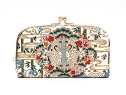 Facing Cranes GAMAGUCHI Small Clasp Purse