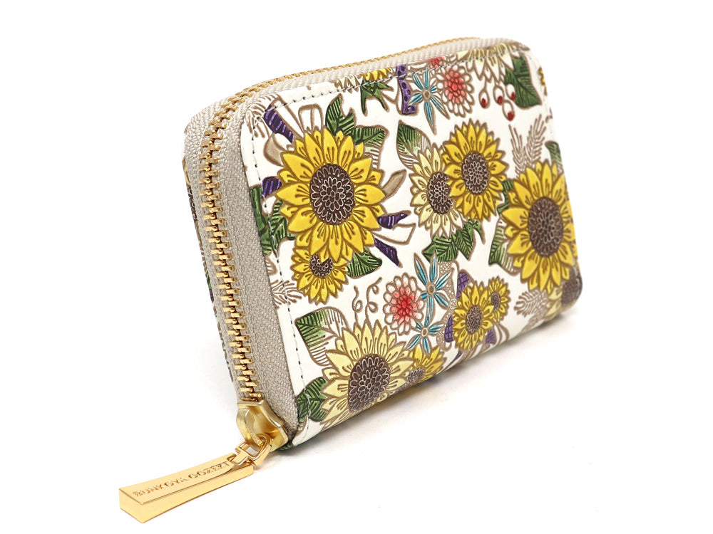 Sunflowers Zippered Coin Purse