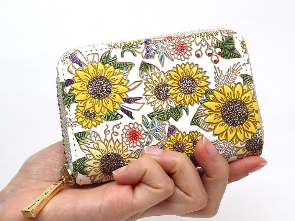 Sunflowers Zippered Coin Purse