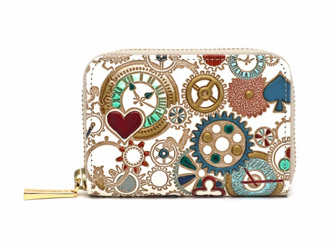 Gears Of Time (Blue-Green) Zippered Coin Purse