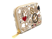 Gears Of Time (Red-Black)	Zippered Coin Purse