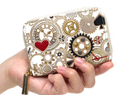 Gears Of Time (Red-Black)	Zippered Coin Purse