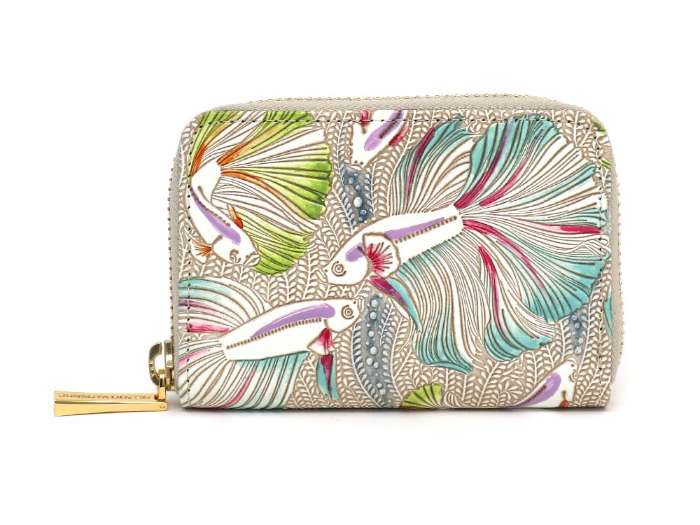 Betta (Green) Zippered Coin Purse