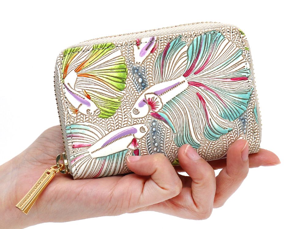 Betta (Green) Zippered Coin Purse