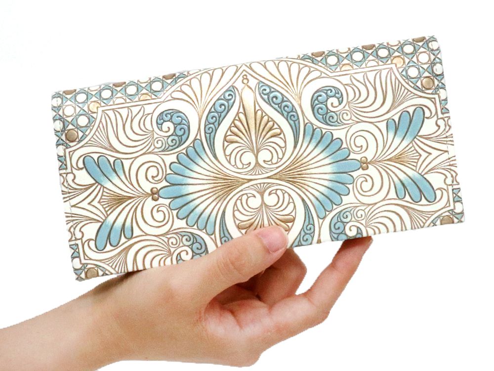 Rocaille (Blue) Long Wallet