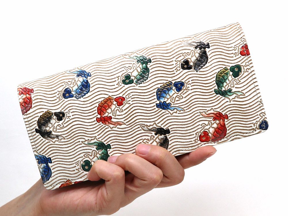 Carps leaping the waterfall  Long Wallet