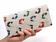 Carps leaping the waterfall  Long Wallet