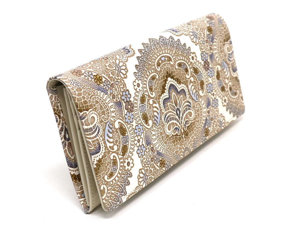 Antique Lace (Blue)  Long Wallet