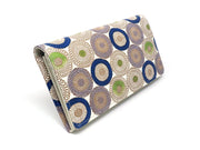 Umbrella Chrysanthemums (Shimmering Blue) Long Wallet