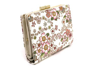Dancing Cherry Blossoms GAMASATSU Square Billfold with Clasp