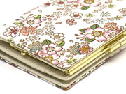 Dancing Cherry Blossoms GAMASATSU Square Billfold with Clasp